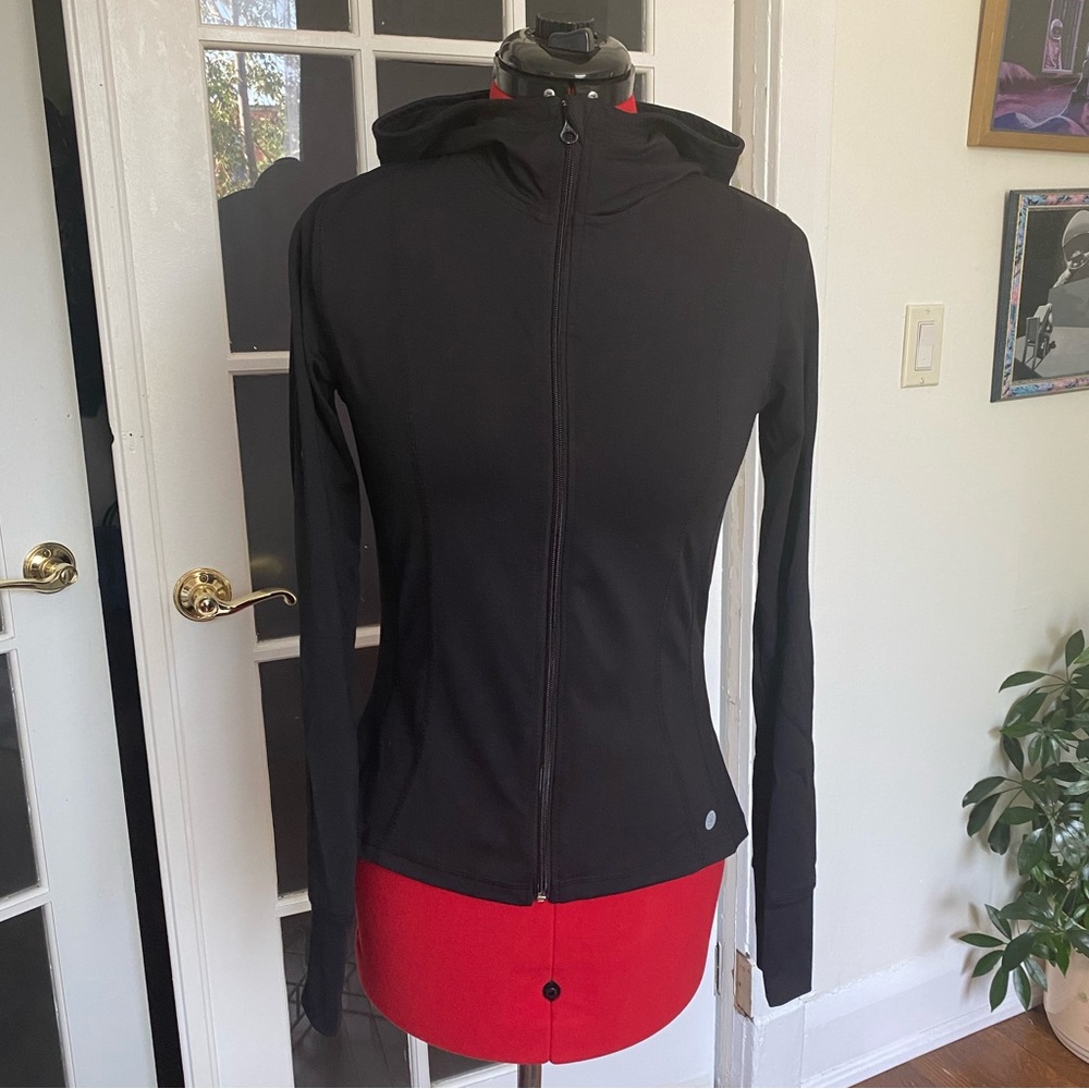Jill Yoga Black Classic Yoga Jacket Size S